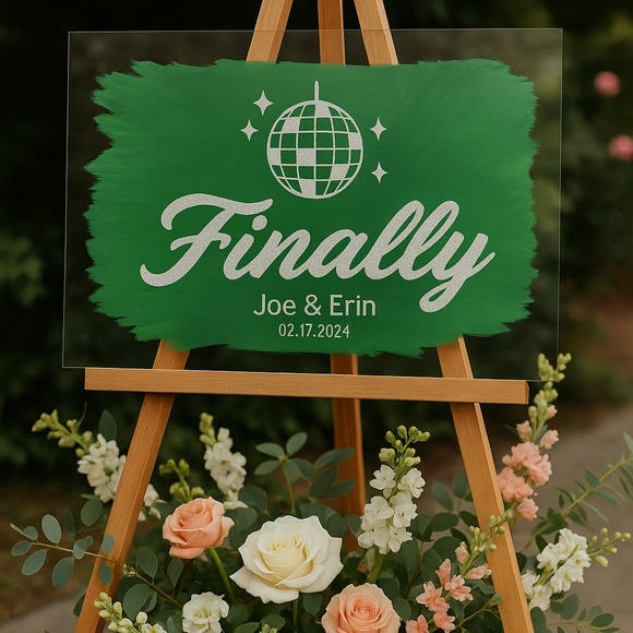 18x 24 Acrylic Sign INCLUDES ALL WORDS/COLORS - Picture 4 of 4